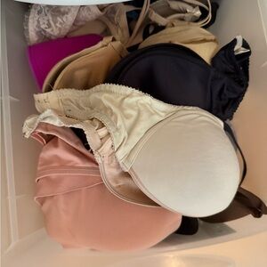 Assorted Bras in Neutral and Pink Tones